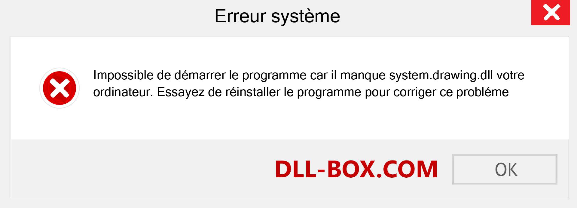 Le fichier system.drawing.dll est manquant ?. Télécharger pour Windows 7, 8, 10 - Correction de l'erreur manquante system.drawing dll sur Windows, photos, images